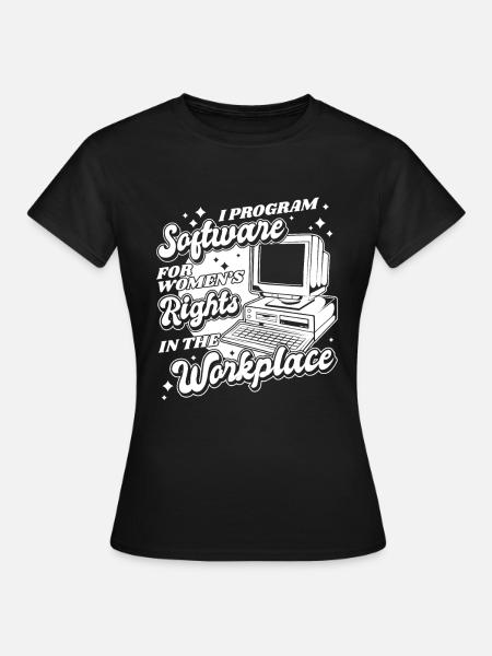 Entwickler Coder Programmierer Computer - Frauen T-Shirt - Schwarz