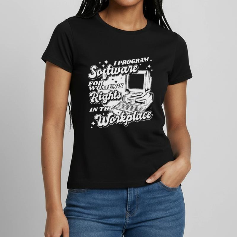 Developer Coder Programmer Computer T-shirt Femme