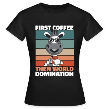 Zèbre - T-shirt Femme - noir - Devant - AI Model Female 172 dark (172cm)
