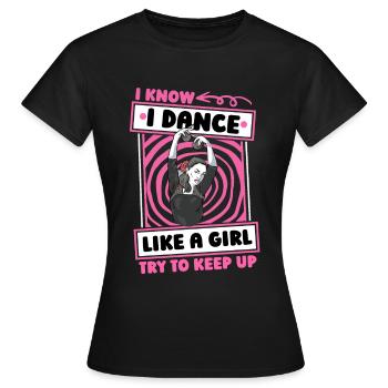 Tanzlehrer Mädchen - Frauen T-Shirt - Schwarz - Vorne - AI Model Female 172 dark (172cm)
