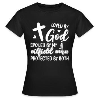 Plate-forme pétrolière Christian - T-shirt Femme - noir - Devant - AI Model Female 172 dark (172cm)