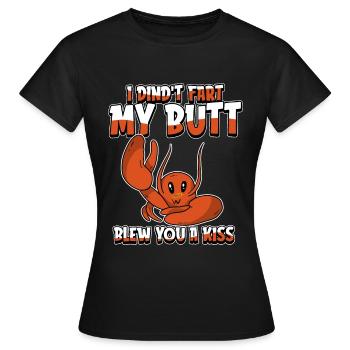Hummer Lobster Humor - Frauen T-Shirt - Schwarz - Vorne - AI Model Female 172 dark (172cm)