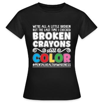 Psychologue Psychologue Lustig - T-shirt Femme - noir - Devant - AI Model Female 172 dark (172cm)