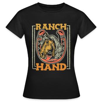 Rodeo Cowboy Ranch Cowboy - T-shirt Femme - noir - Devant - AI Model Female 172 dark (172cm)