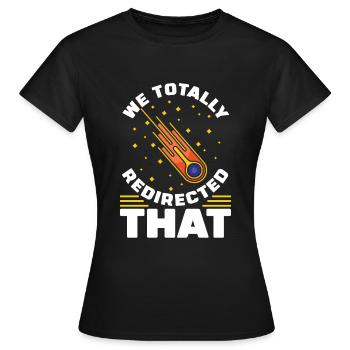 Space Space Funny Astroid Diversion - T-shirt Femme - noir - Devant - AI Model Female 172 dark (172cm)