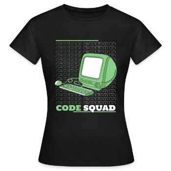 Entwickler Coder Programmierer Rechner - Frauen T-Shirt - Schwarz - Vorne - AI Model Female 172 dark (172cm)