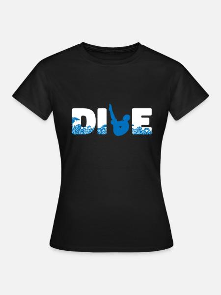 Turmspringen Turmspringer - Frauen T-Shirt - Schwarz