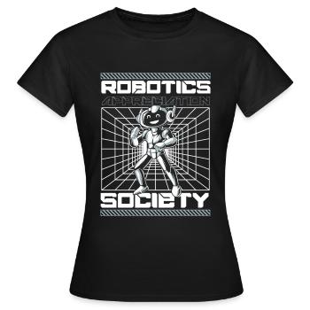 Robotique Ai Robot - T-shirt Femme - noir - Devant - AI Model Female 172 dark (172cm)