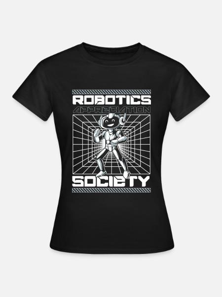 Robotik Ai Roboter - Frauen T-Shirt - Schwarz