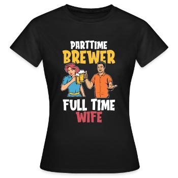 Bière artisanale Femme de bière artisanale - T-shirt Femme - noir - Devant - AI Model Female 172 dark (172cm)