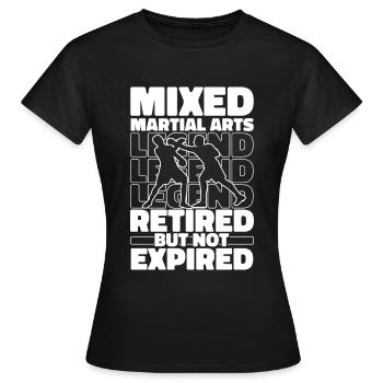 Retired Mixed Martial Arts - Women's T-Shirt - black - Front - AI Model Female 172 dark (172cm)