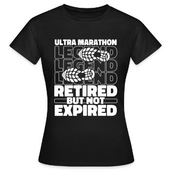 Ultramarathon à la retraite - T-shirt Femme - noir - Devant - AI Model Female 172 dark (172cm)