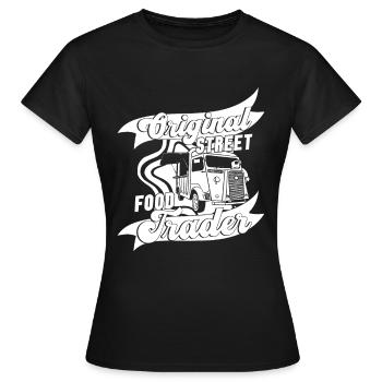 Cuisine de rue - T-shirt Femme - noir - Devant - AI Model Female 172 dark (172cm)