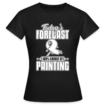 Painter Painter Funny - Women's T-Shirt - black - Front - AI Model Female 172 dark (172cm)
