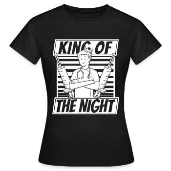 Krankenschwester Spritze - Frauen T-Shirt - Schwarz - Vorne - AI Model Female 172 dark (172cm)