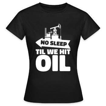 Ölfeld Bohrinsel Anlage - Frauen T-Shirt - Schwarz - Vorne - AI Model Female 172 dark (172cm)