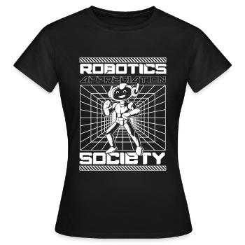 Robotique Ai Robot - T-shirt Femme - noir - Devant - AI Model Female 172 dark (172cm)