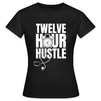 Nurse Stethoscope - Women's T-Shirt - black - Front - AI Model Female 172 dark (172cm)