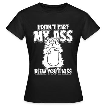 Cochon d’Inde cochon d’Inde drôle - T-shirt Femme - noir - Devant - AI Model Female 172 dark (172cm)