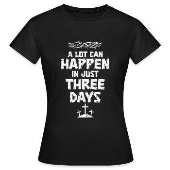 Christ Christentum Kreuze - Frauen T-Shirt - Schwarz - Vorne - AI Model Female 172 dark (172cm)