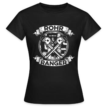 Rohrleitungsbauer Ranger - Frauen T-Shirt - Schwarz - Vorne - AI Model Female 172 dark (172cm)