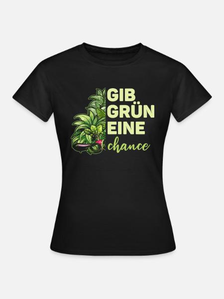 Hobbygärtner Garten Chance - Frauen T-Shirt - Schwarz