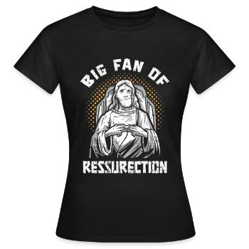 Christ Christianity Resurrection - Women's T-Shirt - black - Front - AI Model Female 172 dark (172cm)