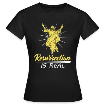 Christian Christianity Resurrection - Women's T-Shirt - black - Front - AI Model Female 172 dark (172cm)