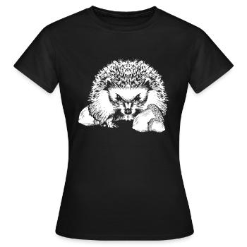 Gland porc-épic - T-shirt Femme - noir - Devant - AI Model Female 172 dark (172cm)