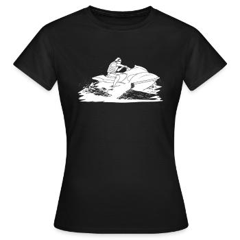 Jet Ski - Frauen T-Shirt - Schwarz - Vorne - AI Model Female 172 dark (172cm)