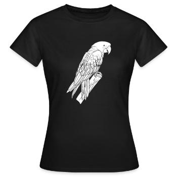 Branche de perroquet - T-shirt Femme - noir - Devant - AI Model Female 172 dark (172cm)