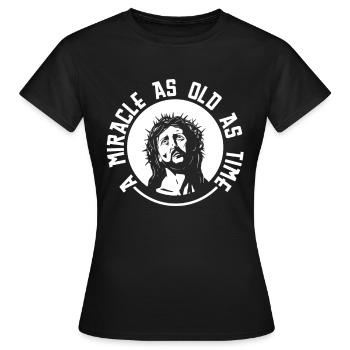 Christ Christianisme Miracle - T-shirt Femme - noir - Devant - AI Model Female 172 dark (172cm)