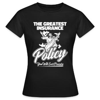 Christ Christianisme - T-shirt Femme - noir - Devant - AI Model Female 172 dark (172cm)