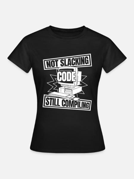 Entwickler Coder Programmierer Computer - Frauen T-Shirt - Schwarz