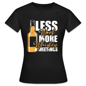 Whisky Whisky Humour - T-shirt Femme - noir - Devant - AI Model Female 172 dark (172cm)