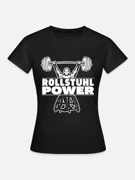 Rollstuhl Rollstuhlfahrer Leistung - Frauen T-Shirt - Schwarz