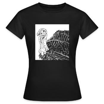 Affiches de Thanksgiving - T-shirt Femme - noir - Devant - AI Model Female 172 dark (172cm)