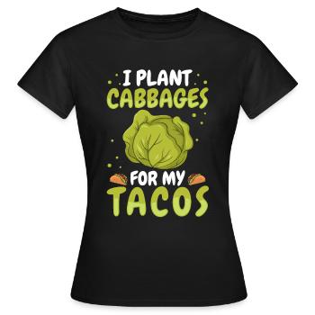 Hobbygärtner Garten Kohl - Frauen T-Shirt - Schwarz - Vorne - AI Model Female 172 dark (172cm)