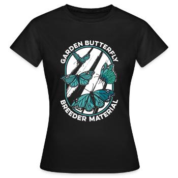Hobbygärtner Garten Monarch - Frauen T-Shirt - Schwarz - Vorne - AI Model Female 172 dark (172cm)