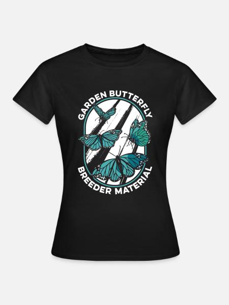Hobbygärtner Garten Monarch - Frauen T-Shirt - Schwarz