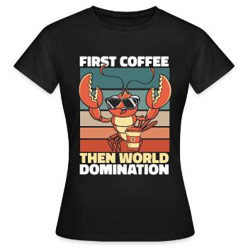 Hummer Lobster - Frauen T-Shirt - Schwarz - Vorne - AI Model Female 172 dark (172cm)