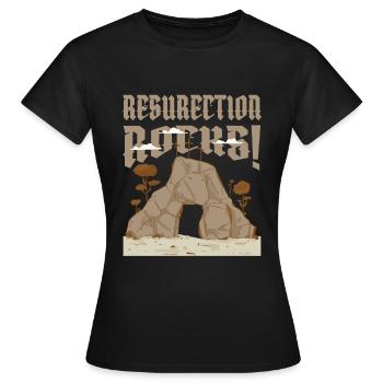 Christ Christentum Grab - Frauen T-Shirt - Schwarz - Vorne - AI Model Female 172 dark (172cm)