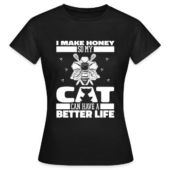 Apiculteurs, apiculteurs - T-shirt Femme - noir - Devant - AI Model Female 172 dark (172cm)