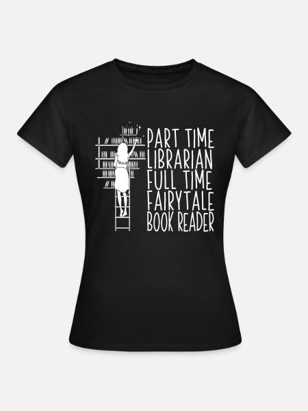 Book Bookworm Bookworm Funny Book Fairy - Women's T-Shirt - black