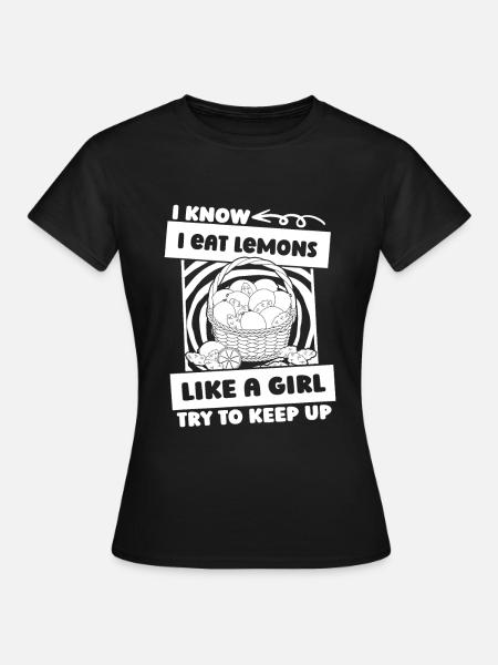 Zitrone - Frauen T-Shirt - Schwarz