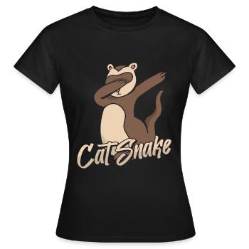 Putois furet - T-shirt Femme - noir - Devant - AI Model Female 172 dark (172cm)