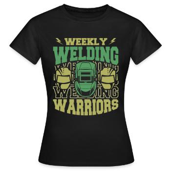 Welder Locksmith Witty - Women's T-Shirt - black - Front - AI Model Female 172 dark (172cm)