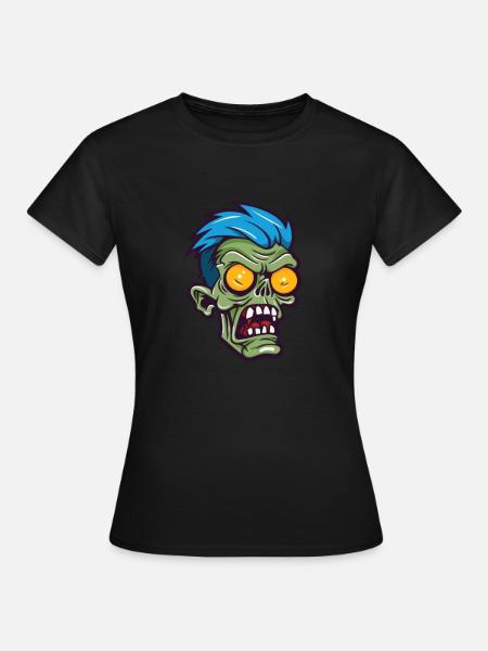 Zombie Halloween Cool - Frauen T-Shirt - Schwarz