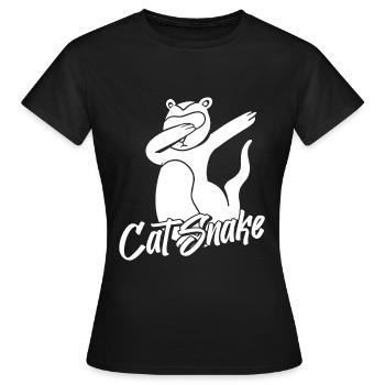 Putois furet - T-shirt Femme - noir - Devant - AI Model Female 172 dark (172cm)