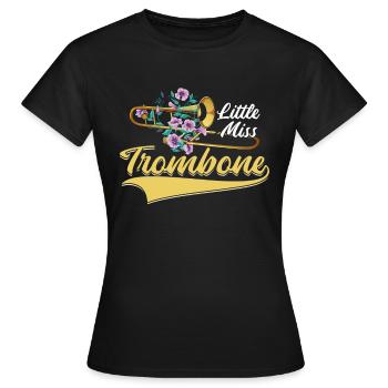 Spielmannszug Posaune Vermissen - Frauen T-Shirt - Schwarz - Vorne - AI Model Female 172 dark (172cm)